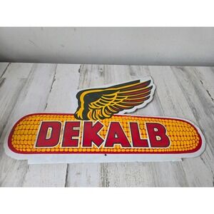 Vintage dekalb corn feed sign cardboard wings country store